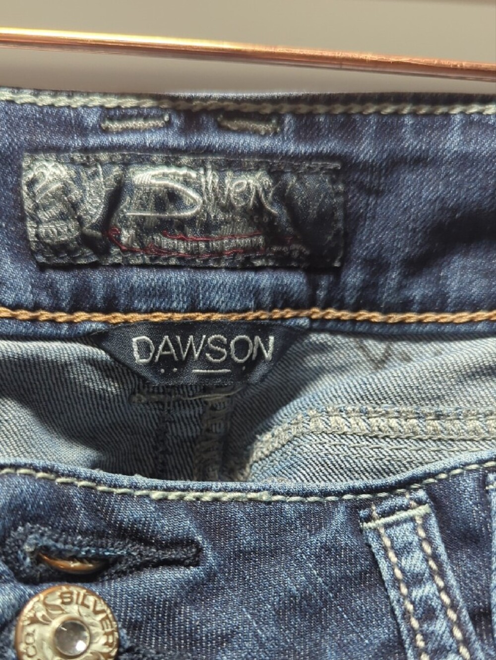 Silver Jeans Women’s Boot-Cut Jeans in Dark Blue - Picture 2 of 7